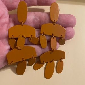 Kendra Scott orange earrings